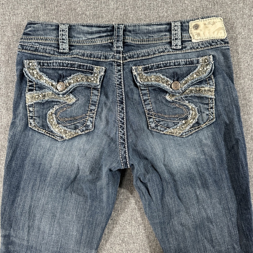 Silver Jeans Suki Flap Women's Bootcut Jeans W33 L33 Medium Wash Stretch